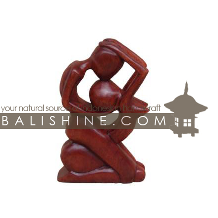 Balishine: Your natural source of indonesian handicraft presents in its Home Decor collection the Suar Abstract Statue:12IMS34898:This abstract statue is a handicraft of Bali made from suar wood.  