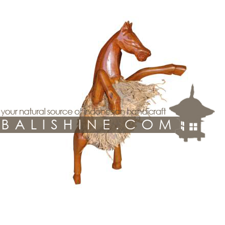 Balishine: Your natural source of indonesian handicraft presents in its Home Decor collection the Horse statue:12AUR35164:This horse is produced in Bali made from jempinis wood with akar bambou.  