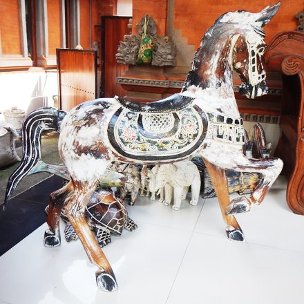 Balishine: Your natural source of indonesian handicraft presents in its Home Decor collection the Horse Statue:12WET38301:This horse statue is made from wood.  