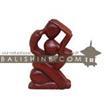 balishine This abstract statue is a handicraft of Bali made from suar wood.