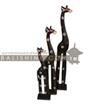 balishine This giraffe is a handicraft of Bali made from albasia wood .