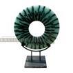 balishine This glass artwork is produced in Indonesia made from glass. Sold with stainless stand.