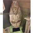 balishine This primitive standing mask is made in Flores, Indonesia, from natural Suar wood with curving finishing.