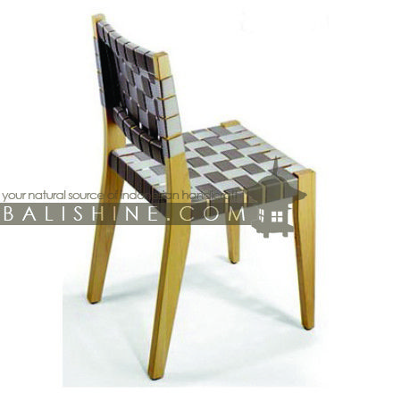 Balishine: Your natural source of indonesian handicraft presents in its Home Decor collection the Chair:114MNF665873:This chair is produced in indonesia, made from teak wood and leather.  This furniture is made from high quality teak wood grade A premium. Natural, chocolate or dark color.