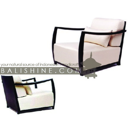 Balishine: Your natural source of indonesian handicraft presents in its Home Decor collection the Chair:114MNF445954:This chair is produced in indonesia, made from teak wood. This price is with cushion.  This furniture is made from high quality teak wood grade A premium. Natural, chocolate or dark color.