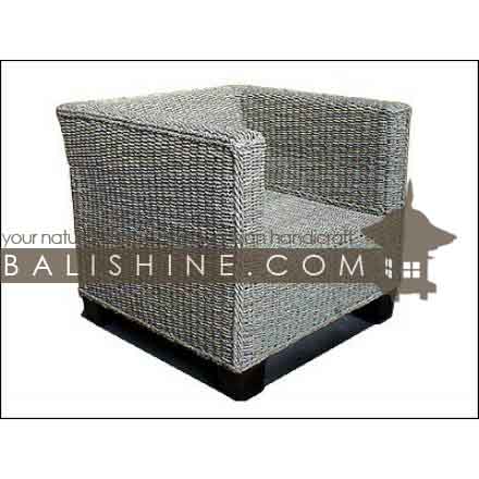 Balishine: Your natural source of indonesian handicraft presents in its Home Decor collection the Chair:114SRI444079:This chair is produced in indonesia, made from seagrass and teak wood. This price is without cushion.  Several materials are available : seagrass, banana leaf or rotan