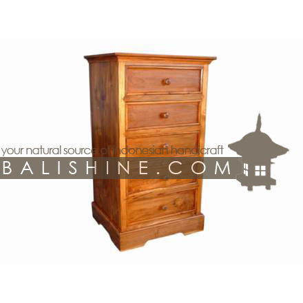 Balishine: Your natural source of indonesian handicraft presents in its Home Decor collection the Chest:114GEN653974:This chest is produced in indonesia, made from teak wood. It has 5 drawers.  Natural, chocolate or dark color
