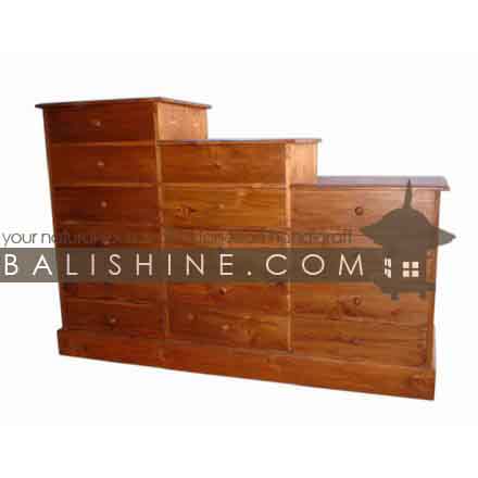 Balishine: Your natural source of indonesian handicraft presents in its Home Decor collection the Chest:114SEF653975:This chest is produced in indonesia, made from teak wood. It has 15 drawers.  Natural, chocolate or dark color