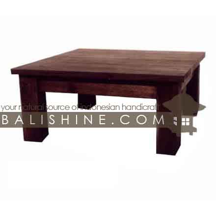 Balishine: Your natural source of indonesian handicraft presents in its Home Decor collection the Coffee Table:114SEF133964:This square coffee table is produced in indonesia, made from teak wood.  Natural, chocolate or dark color