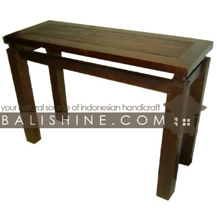 Balishine: Your natural source of indonesian handicraft presents in its Home Decor collection the Console:114GEN294024:This rectangular console is produced in indonesia, made from teak wood.  Natural, chocolate or dark color