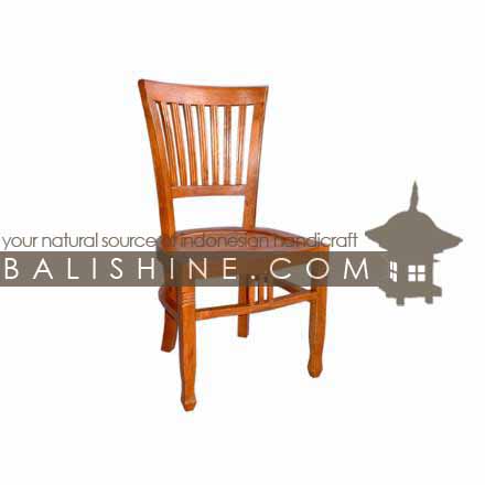 Balishine: Your natural source of indonesian handicraft presents in its Home Decor collection the Dining Chair:114GEN663803:This dining chair is produced in indonesia, made from teak wood.  Natural, chocolate or dark color