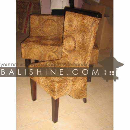 Balishine: Your natural source of indonesian handicraft presents in its Home Decor collection the Dining Chair:114JAS663031:This dining chair is produced in Bali made from banana leaf and teak wood.  Natural color