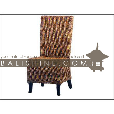 Balishine: Your natural source of indonesian handicraft presents in its Home Decor collection the Dining Chair:114SRI664089:This dining chair is produced in indonesia, made from enceng gondok and teak wood.  Several materials are available : seagrass, banana leaf or rotan