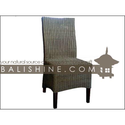Balishine: Your natural source of indonesian handicraft presents in its Home Decor collection the Dining Chair:114SRI664104:This dining chair is produced in indonesia, made from seagrass and teak wood.  Several materials are available : seagrass, banana leaf or rotan