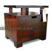 balishine This bedside with 2 drawers is produced in indonesia, made from teak wood.