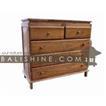 balishine This chest is produced in indonesia, made from teak wood. It has 5 drawers.