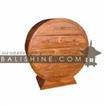 balishine This round chest is produced in indonesia, made from teak wood. It has 5 drawers.