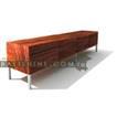 balishine This rectangular console is produced in indonesia, made from teak wood and stainless. It has 4 doors.