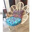 balishine This chair is produced in indonesia, made from iron with natural rattan.