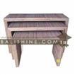 balishine This set of 3 Tables is produced in Bali made from wood lidie coconut finishing.