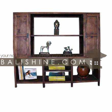 Balishine: Your natural source of indonesian handicraft presents in its Home Decor collection the Shelves:114SEF264011:This shelve is produced in indonesia, made from teak wood. It has 2 doors.  Natural, chocolate or dark color