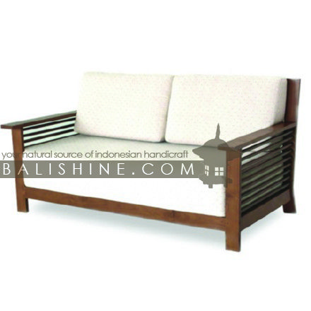 Balishine: Your natural source of indonesian handicraft presents in its Home Decor collection the Sofa:114MNF445943:This sofa is produced in indonesia, made from teak wood. This price is without cushion.  This furniture is made from high quality teak wood grade A premium. Natural, chocolate or dark color.