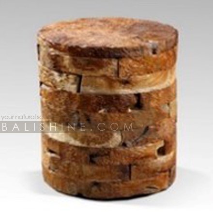 Balishine: Your natural source of indonesian handicraft presents in its Home Decor collection the Teak Wood Puzzle Round Stool:114JEM668074:This unique natural Teak Wood Round Stool has a simple and striking look. Organic, Rustic, Modern and Contemporary Solid Wood Furniture for your Home, Muskoka Cottage, Office or Store. Will look great with your Live Edge Table.  No two pieces are identical because?each piece is handcrafted.
