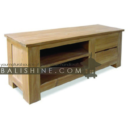 Balishine: Your natural source of indonesian handicraft presents in its Home Decor collection the TV Stand:114MNF255975:This TV stand is produced in indonesia, made from teak wood. It has 2 drawers.  This furniture is made from high quality teak wood grade A premium. Natural, chocolate or dark color.