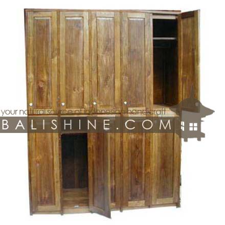 Balishine: Your natural source of indonesian handicraft presents in its Home Decor collection the Wardrobes:114SEF243884:This wardrobe with 10 doors is produced in indonesia, made from teak wood.  Natural, chocolate or dark color
