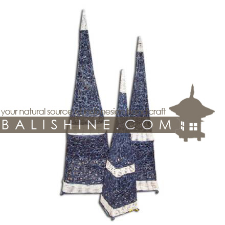 Balishine: Your natural source of indonesian handicraft presents in its Home Decor collection the Pyramid Lamp :13JAS153171:This pyramid lamp is produced in Indonesia made from rotan and stainless.   For electric fitting please contact us