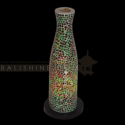 Balishine: Your natural source of indonesian handicraft presents in its Home Decor collection the Lamp:13NAA155655:This lamp is made from fiber glass with glass mosaic finishing.  For electric fitting please contact us