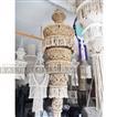 balishine A unique macrame chandelier design. With this macrame hanging lamp shade you'll instantly add a bohemian vibe to your room and it will really warm up a space. It is great for a bedroom, living area, boho wedding background or anywhere where you'd like to bring some texture and interest to your walls.