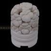 balishine This round candle holder is produced in Indonesia made from natural white lime stone. 