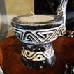 balishine This candle holder is made from palm wood.