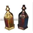 balishine A blue, red, yellow & green handcrafted tin moroccan lamp suitable for tea candles or small pillar candles. Use an oil of citronalla candle for your next BBQ and they will provide you with some Moroccan vibes. A very traditional moroccan style candle lantern. You can also have it wired for electric if you want.