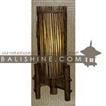 balishine This round lamp is produced in Indonesia made from natural bamboo and textile lampshade. 