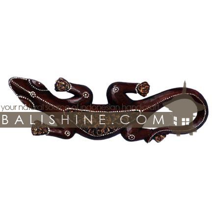 Balishine: Your natural source of indonesian handicraft presents in its Home Decor collection the Gaecko:17MUL482481:This gaecko carving is a handicraft of Bali made from albesia wood.  