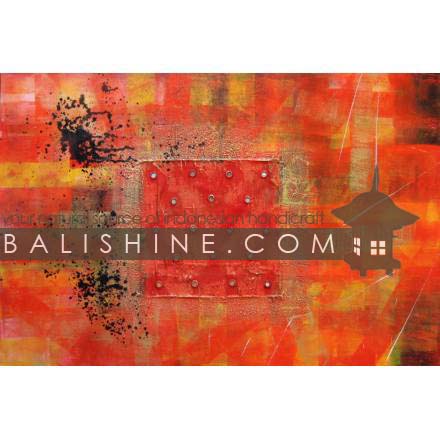 Balishine: Your natural source of indonesian handicraft presents in its Home Decor collection the Painting:17MAG494341:This painting is produced in Bali by artists coming from the Bali art school and from the art village of Ubud. We produced our own canvas to have the highest quality and also import our acrylic colors from germany.  It is made from acrylic-painting on a canvas with thailande pillow case.