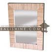 balishine This rectangular mirror is a handicraft of Bali made from coconut root.