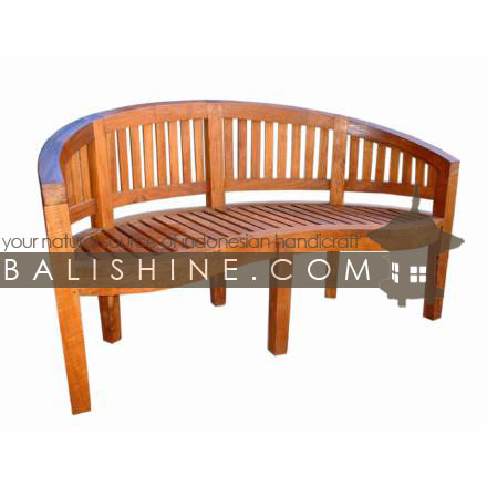 Balishine: Your natural source of indonesian handicraft presents in its Outdoor collection the Bench:26GEN3768:This garden bench is produced in indonesia, made from teak wood  Natural or chocolate color