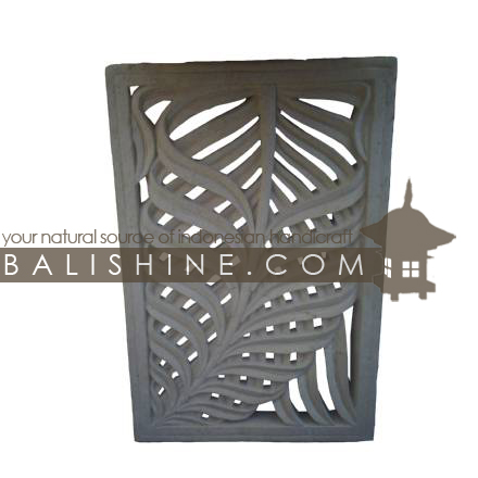 Balishine: Your natural source of indonesian handicraft presents in its Outdoor collection the Stone Frame:211BIB3664:This stone frame is produced in Indonesia, made from lime stone.  white color