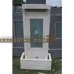 balishine This water fountain is produced in Indonesia, made from ciment and glass.