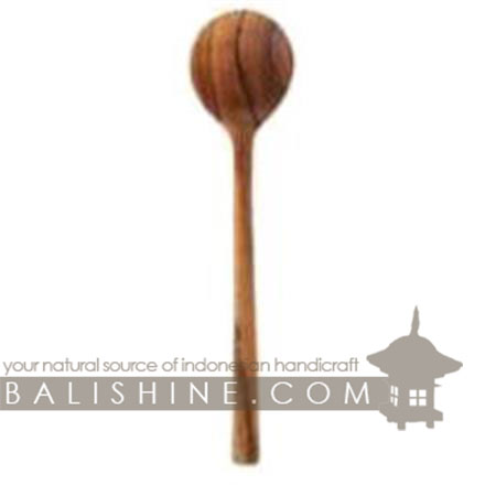 Balishine: Your natural source of indonesian handicraft presents in its Tableware collection the Ladle:632WAS7077:This ladle is produced in Bali made from natural old teak wood with coconut oil finishing.  