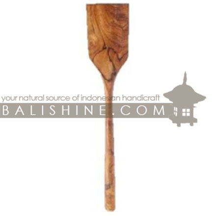 Balishine: Your natural source of indonesian handicraft presents in its Tableware collection the Spatula:632WAS7120:This spatula is produced in Bali made from natural old teak wood with coconut oil finishing.  