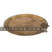 balishine This round tray is produced in Bali made from plywood and the matting of white coconut shell.