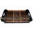 balishine This set of 2 rectangular trays is produced in Bali made from bamboo.