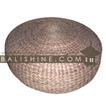 balishine This pouf stool is produced in Bali made from the matting of natural water hyacinth with capok inside.