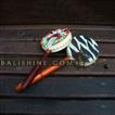 balishine This tambourine is a handicraft of Bali made by sonokling wood painted with a natural skin of cow.